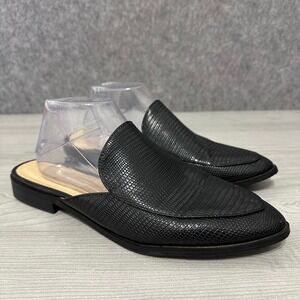 CL by Chinese Laundry Freshest Women Black Lizard Embossed Mules FEZ-003 Size 11